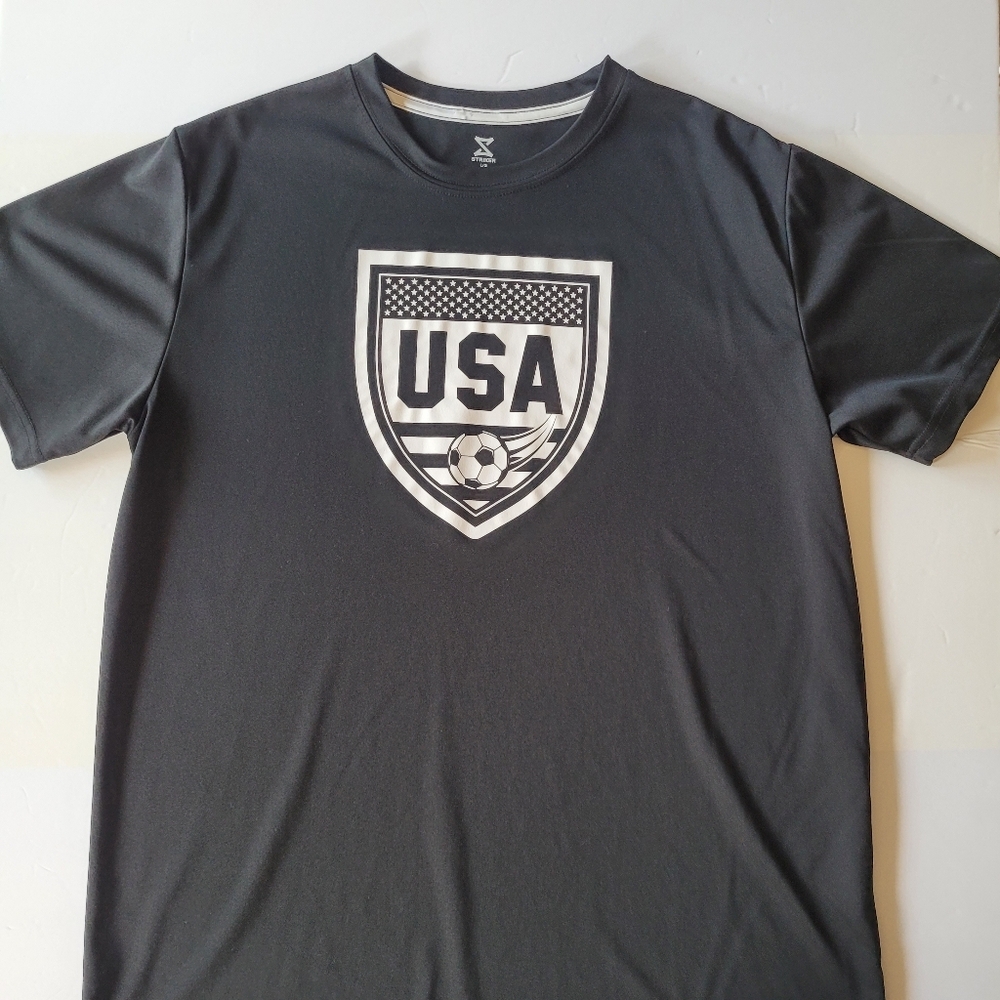 USA Black T-Shirt
